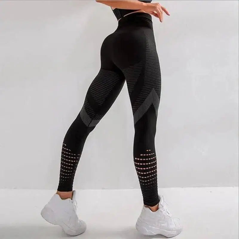 LOVEMI - Lovemi - Quick-drying Breathable High-waist Mesh Tight Yoga