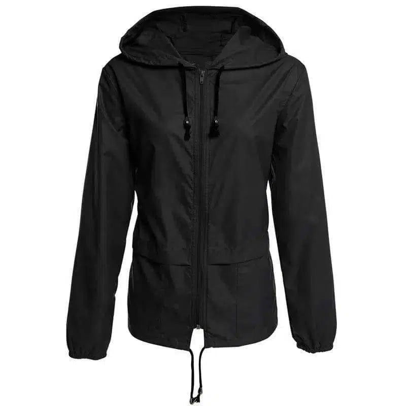 LOVEMI - Lovemi - Raincoat Zipper Hooded Lightweight Outdoor Jacket