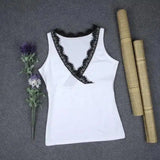 LOVEMI - Lovemi - Sleeveless Lace Stitching Women's Vest