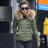 Slim cotton padded jacket and down jacket-Army Green-2