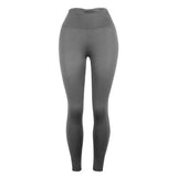 Slim-Fit Buttocks Solid Color Yoga Pants Leggings-Dark grey-4