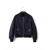 Men's Burgundy Bomber Jacket - Stylish & Durable-Navy Blue-4