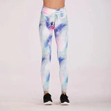 Symphony printed yoga fitness pants slim yoga pants-Picture color-2