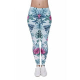 Tortoise back leaf floral cropped pants-1