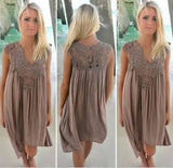 Upgrade Your Look with Our Chiffon Sleeve Dress -Brown-75