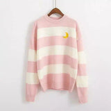 LOVEMI - Lovemi - Very Fairy Striped Sweater Knit Sweater