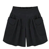 Wide Thigh Women Shorts With Two Pockets-1