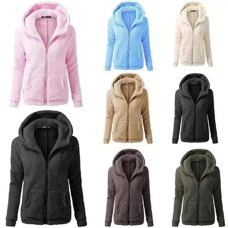 Women's Fashion Jacket Hooded Sweater Sweater-1