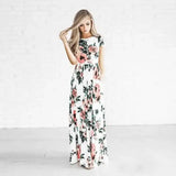 Women's Flower Printing Maxi Dress-1