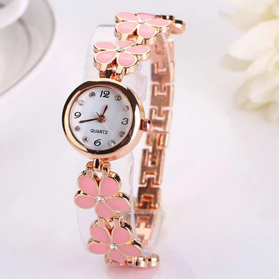 Lvpai New Luxury Casual Fashion Bracelet Watch Flower Strap Wristwatch Dress Elegance Quartz Watch For Women Gift Watch-2