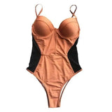 one-piece bikini-Khaki-2