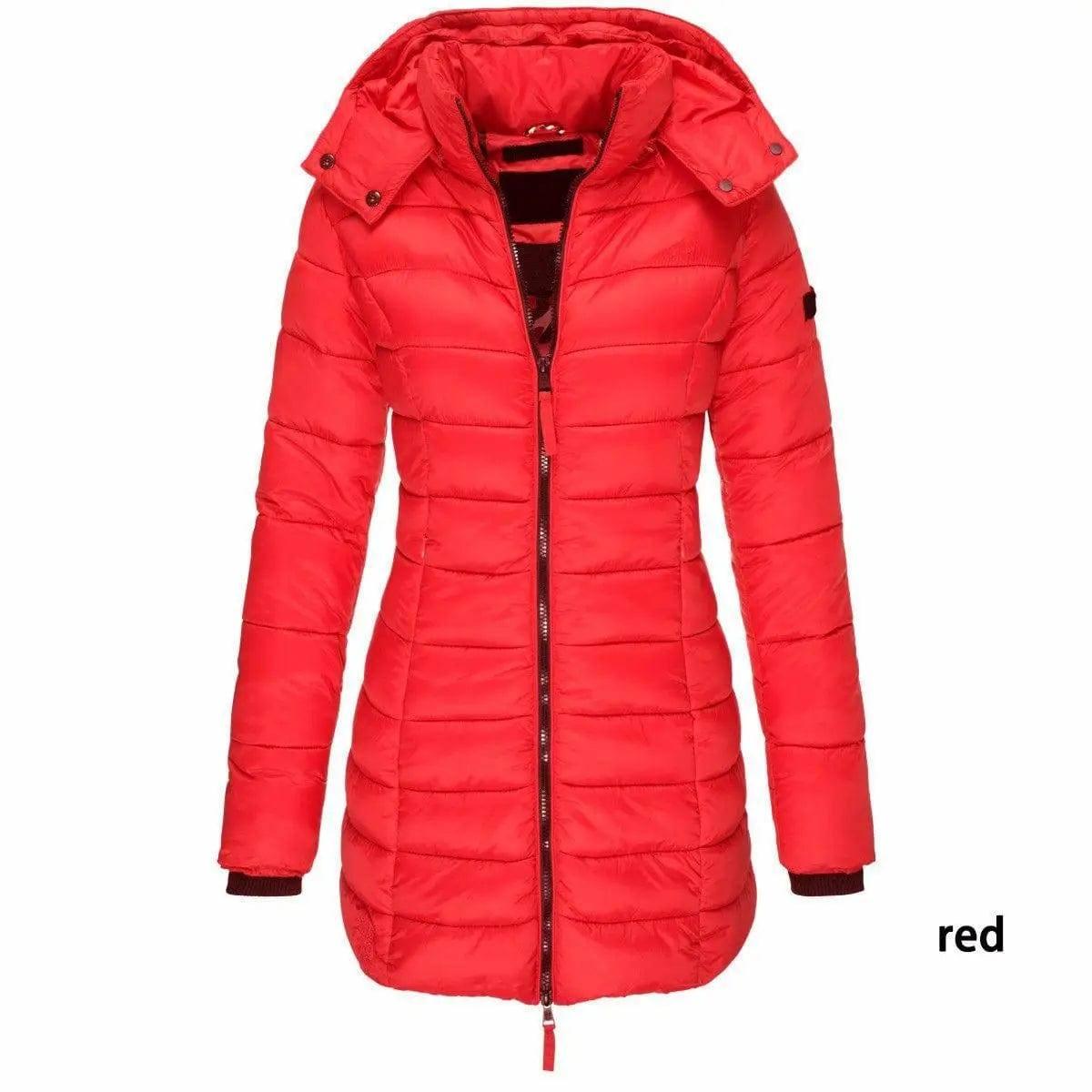 Mid-length Slim-fit Quilted Jacket-10