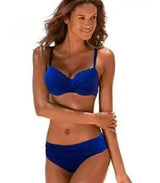 Non-collective swimsuit bikini multicolor solid color-Royalblue-1