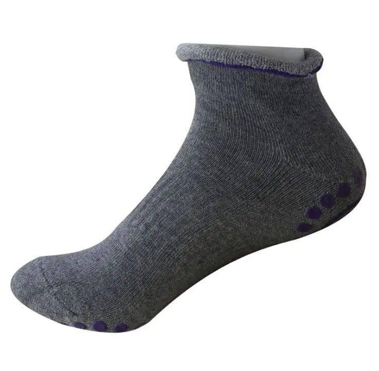 Non-slip yoga socks, silicone granules, yoga socks, floor-Grey-7