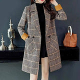 Ol long sleeve loose women's woolen coat-3