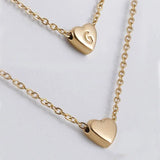 Ins Style Love Letter Necklace Women Stainless Steel Heart-shaped Niche Clavicle Chain Fashion Necklace-3