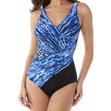 Plus size ladies one-piece swimsuit-2