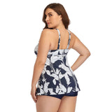 Plus-Size Tropical Tankini Swimwear Set for Women-10