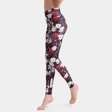 Print Yoga Suit Yoga Pants-Dark Purple-5