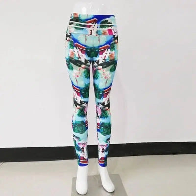 LOVEMI - Lovemi - Printed hip high waist legging yoga pants yoga