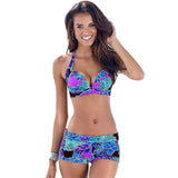 Printed women's square swimsuit-2