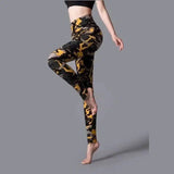 Printed yoga leggings-5