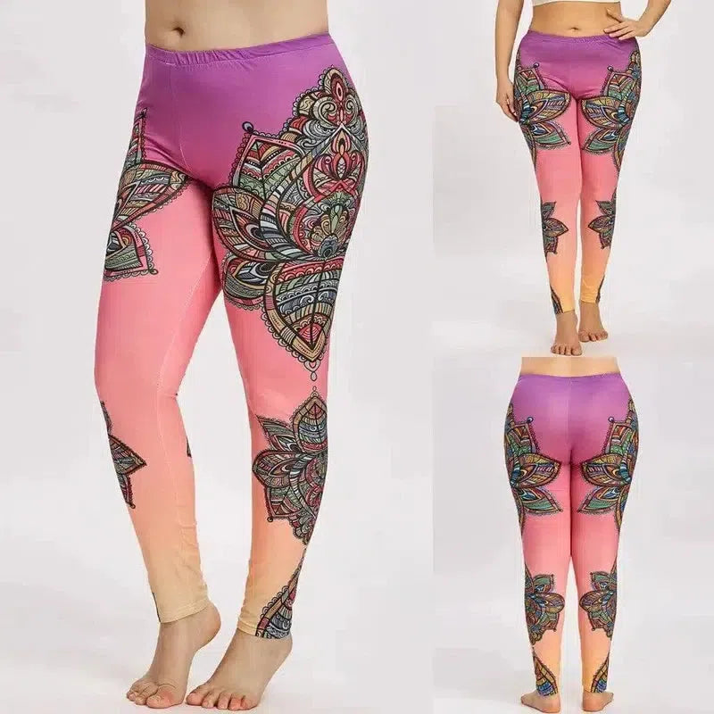 Printed yoga pants-4