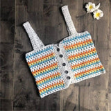 Beach Hollow Wrapped Chest Handmade Cotton Woven-SkyBlue-2