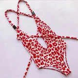 Women One-Piece Bikini Swimwear Monokini Beach Swimsuit-3style-12