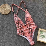 Women One-Piece Bikini Swimwear Monokini Beach Swimsuit-6style-9