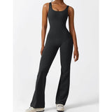 Slim Fit Hip Raise Jumpsuit Sexy Backless Exercise Yoga-9