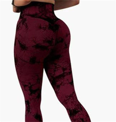 Stylish Printed Workout Leggings - Vibrant & Versatile-Black Red-8