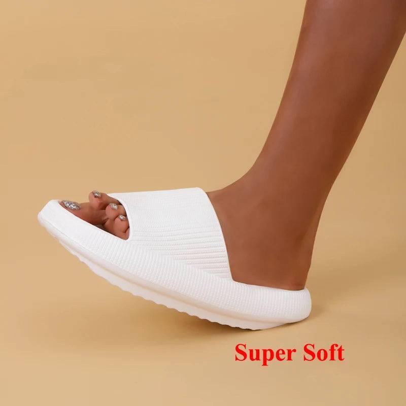 Summer Thick Bottom Cloud Slippers Women 2024 EVA Soft-2