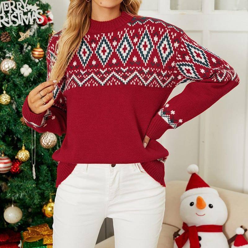 Sweater Loose Pullover Christmas Sweater-9