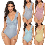 Sweet Temperament One-piece Swimsuit Bikini 6-color Swimsuit-1