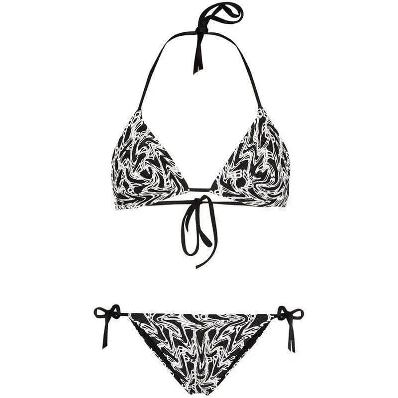 Swimsuit big letters lace triangle bag-2