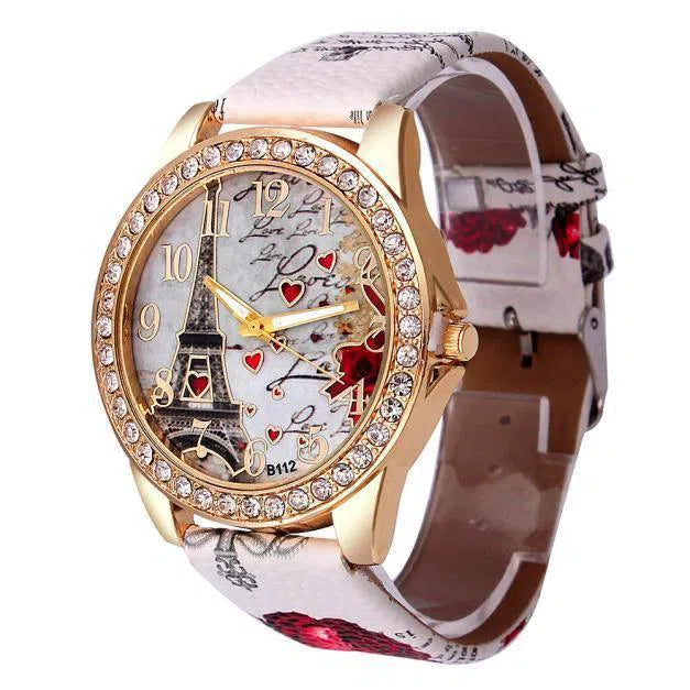 New Vintage Paris Eiffel Tower Women's Quartz Watch Women Girls Ladies Students Casual Wristwatch Relojes-11