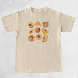 Fruit Pattern Casual T-Shirt-Khaki-3