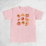 Fruit Pattern Casual T-Shirt-Pink-4