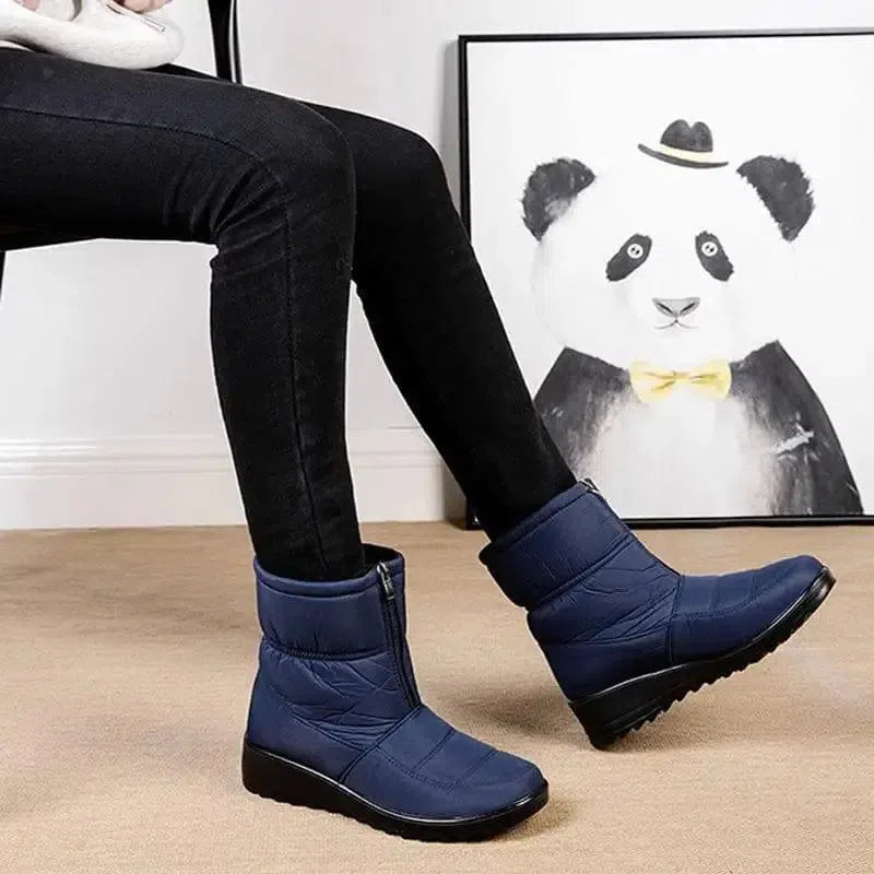 Winter Snow Boots For Women Warm Plush Platform Boots Shoes-4