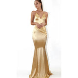 Women backless long dress Evening Gown Dresses-1