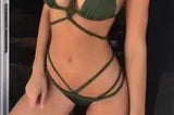 Women Bikini Set-Green-7