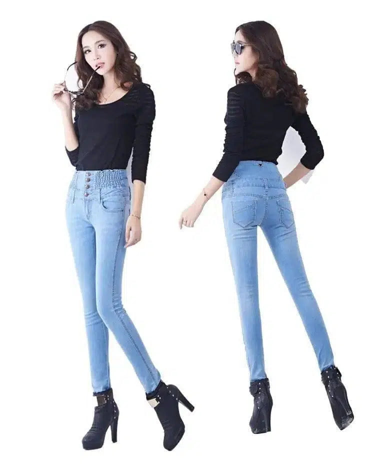 LOVEMI - Women's high-rise jeans