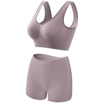 Women's Thin Underwear Push Up And Anti-sagging Fitness-Purplish Gray-11