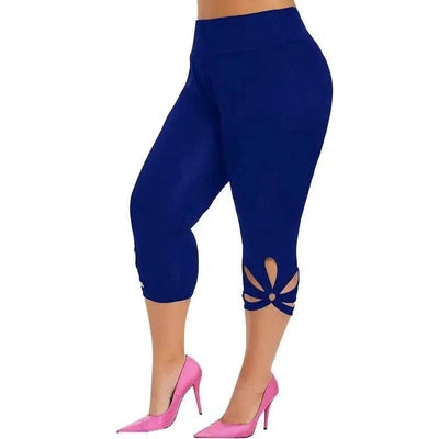 LOVEMI - Lovemi - Women's solid color hollowed-out plus-size yoga